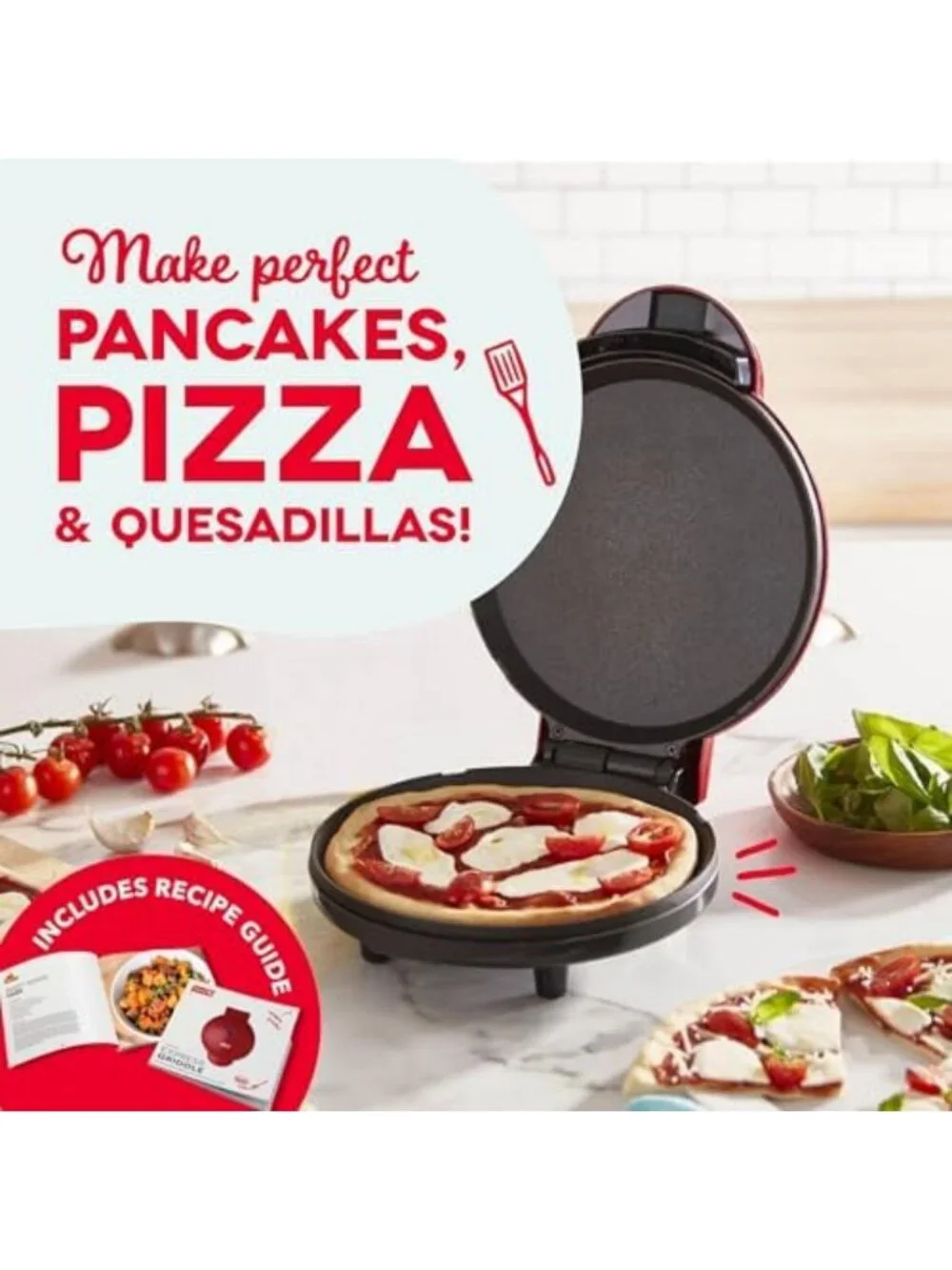 Electric Pancake & Egg Griddle Maker - Nonstick, Quick Heat-Up, Easy Cleanup